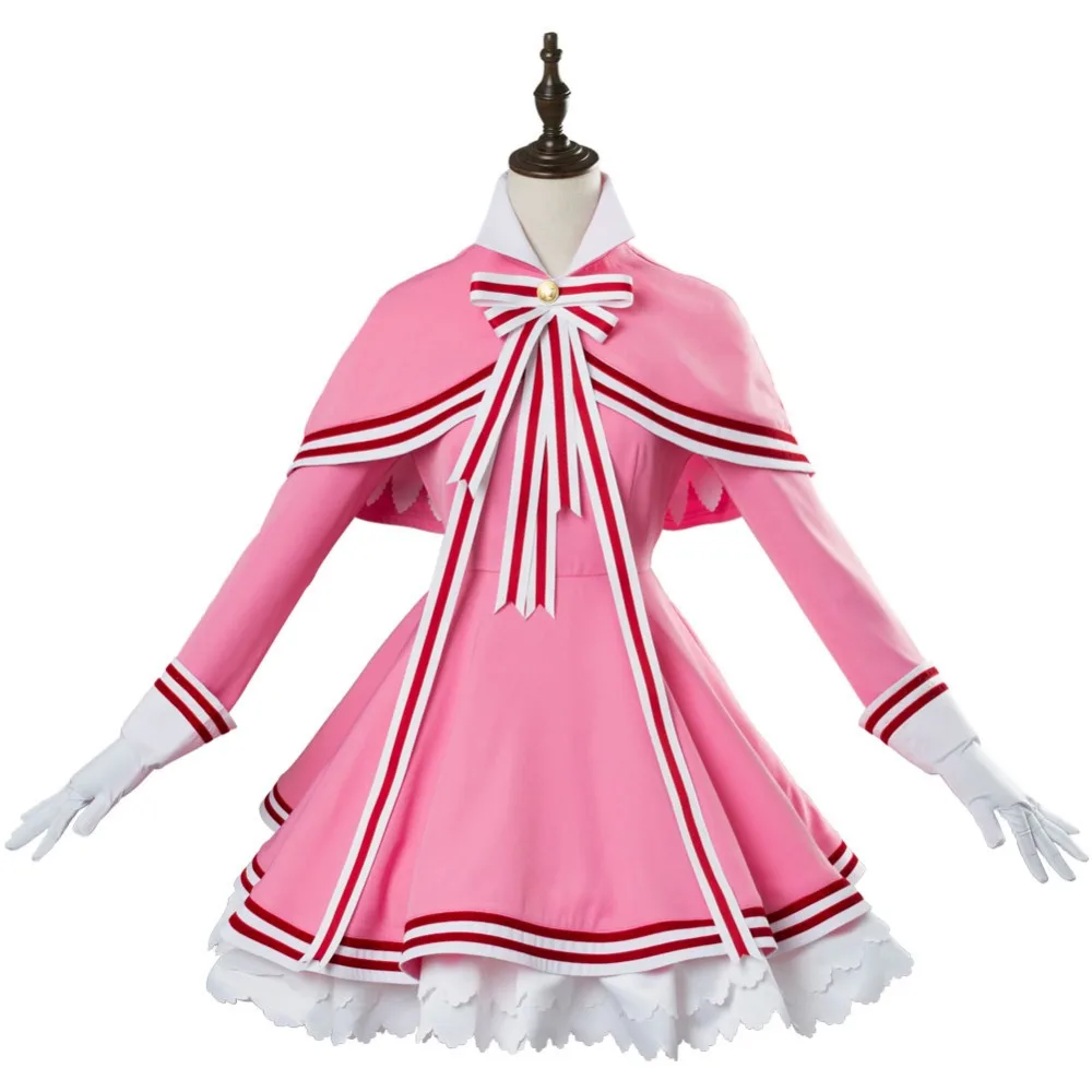Cardcaptor Sakura 2 CCS 2 Kinomoto Sakura Kleit Cosplay Kostüüm Täis Komplekti