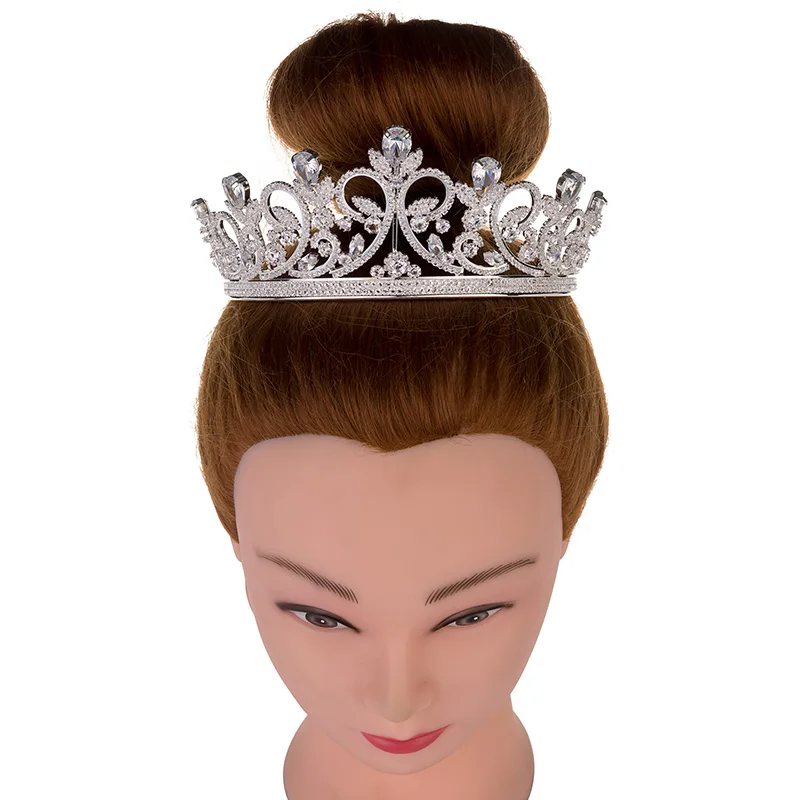 Crown Tiara Pulm Klassikaline Disain Juuksed Ehted Vee Tilgad Kuju Naiste Kõrge Kvaliteedi BC3613 Pince Cheveux Femme