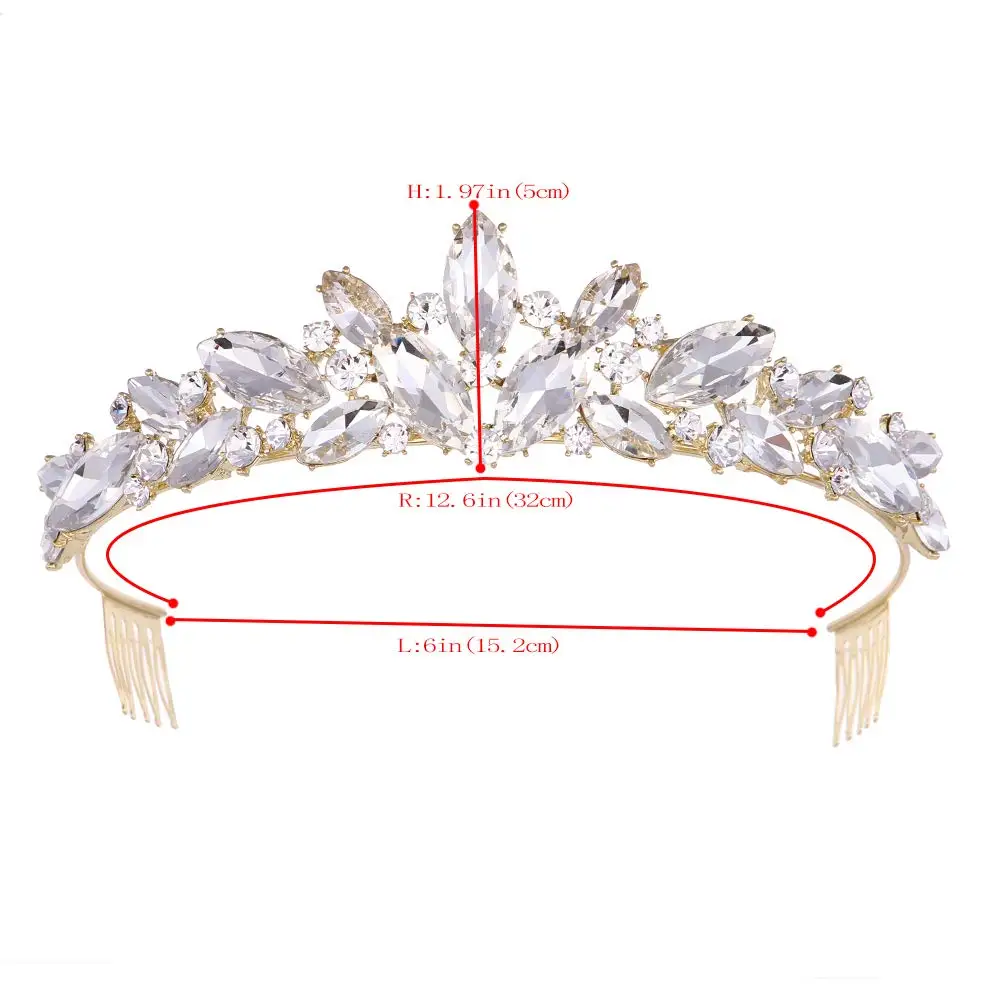 Crystal rhinestone Ehted Komplekti kroonid Pulmakleidid ja pool kleit Kaelakee Komplekti birdesmaid kaelakee Naiste kingitus