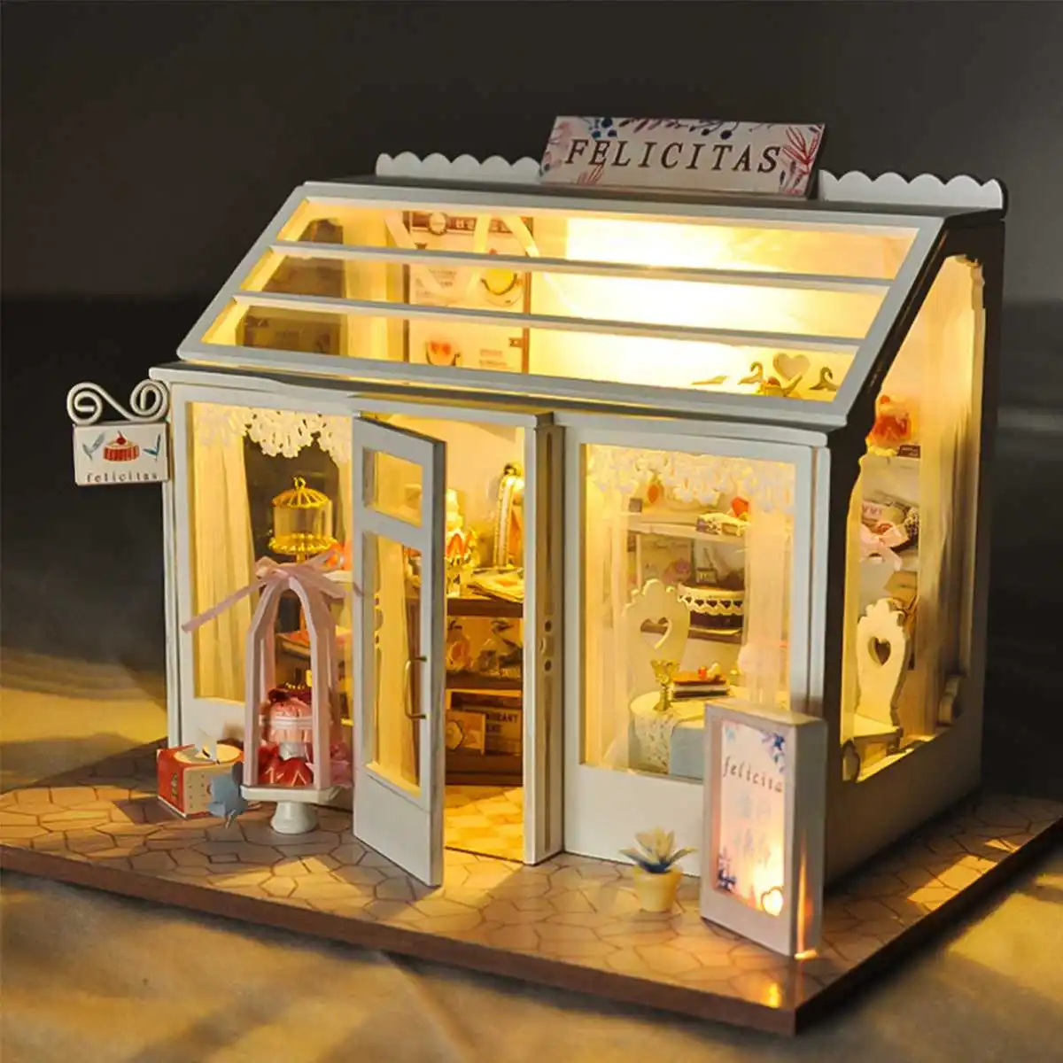 DIY Puidust Miniatura Nukk Maja Tuba Kast Käsitsi valmistatud 3D Kääbus Nukumaja Puidust Haridus Mänguasjad Tüdruk Kingitused Euroopa Kauplus Kook Armastus