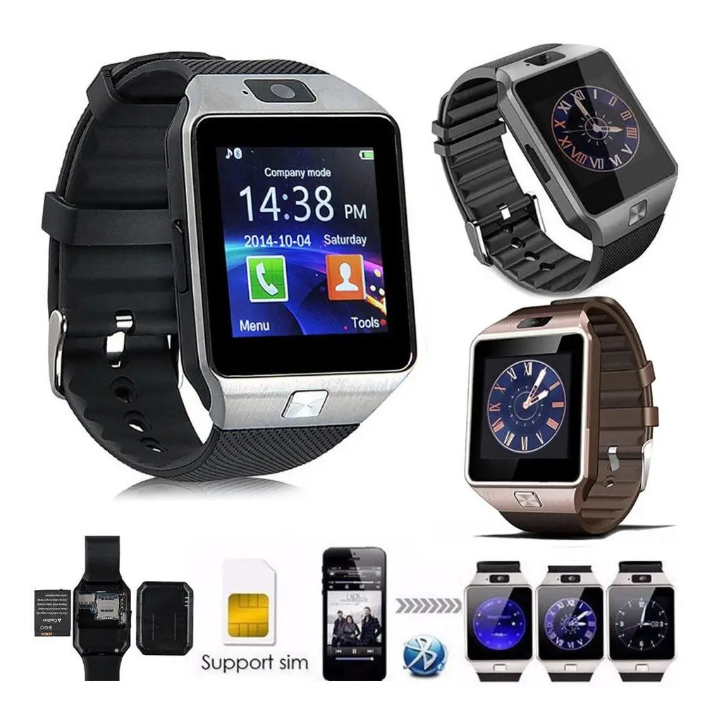 DZ09 Smart Watch Digitaalse Mehi Vaadata Apple iPhone Samsung Android Mobiiltelefoni Bluetooth SIM-TF Kaart Kaamera Wristbands