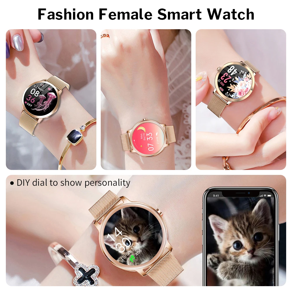 Deelife Smart Watch Naised, naistele, Daamid, Tüdrukud Luksus Smartwatch Ip68 Veekindel Ühendatud Kellad Android ja IOS