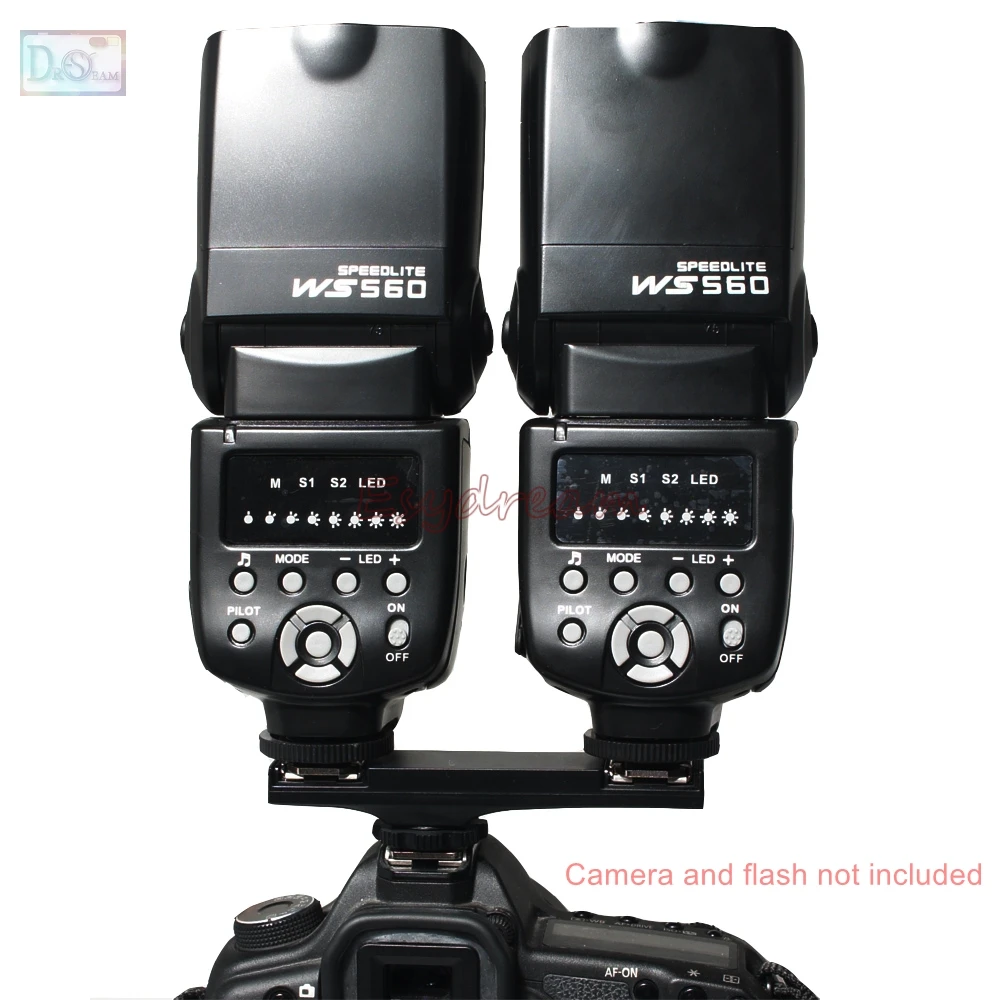 Dual kinnituskoha Sync TTL Off-Camera Käe Toele Splitter Vallandada Nikon D7500 D7200 D800 D600 SB910 SB900 SB-5000 SB700 SB-500