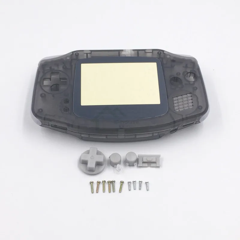 E-house Silver/ Kustuta must/ Selge lilla Värvi Korpus Shell Kate Juhul asendaja Gameboy Advance jaoks SOCIALI Mängukonsool