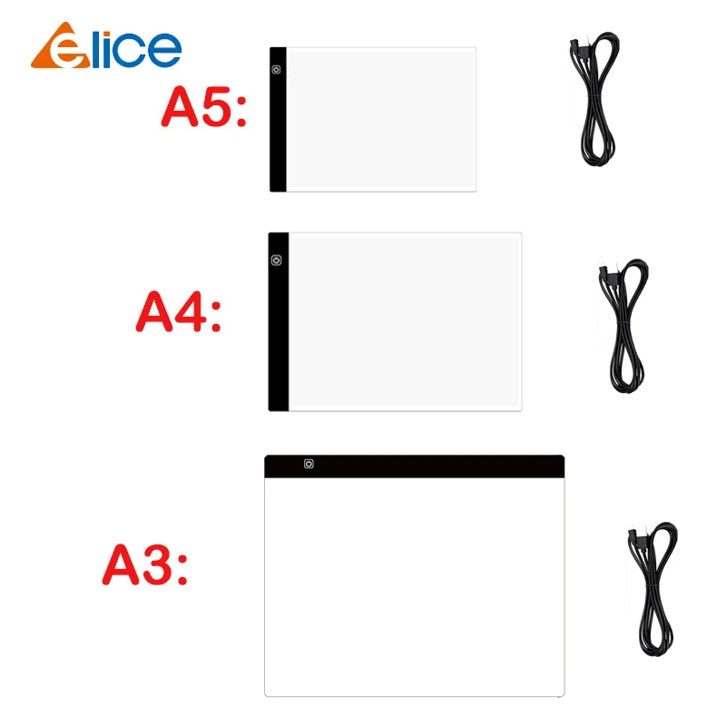 Elice A3/A4/A5 Suurus Kolmel Tasandil Juhitava Led Valgus Pad,Tahvelarvuti Silmade Kaitse Lihtsam Diamond Maali Tikandid Vahendid