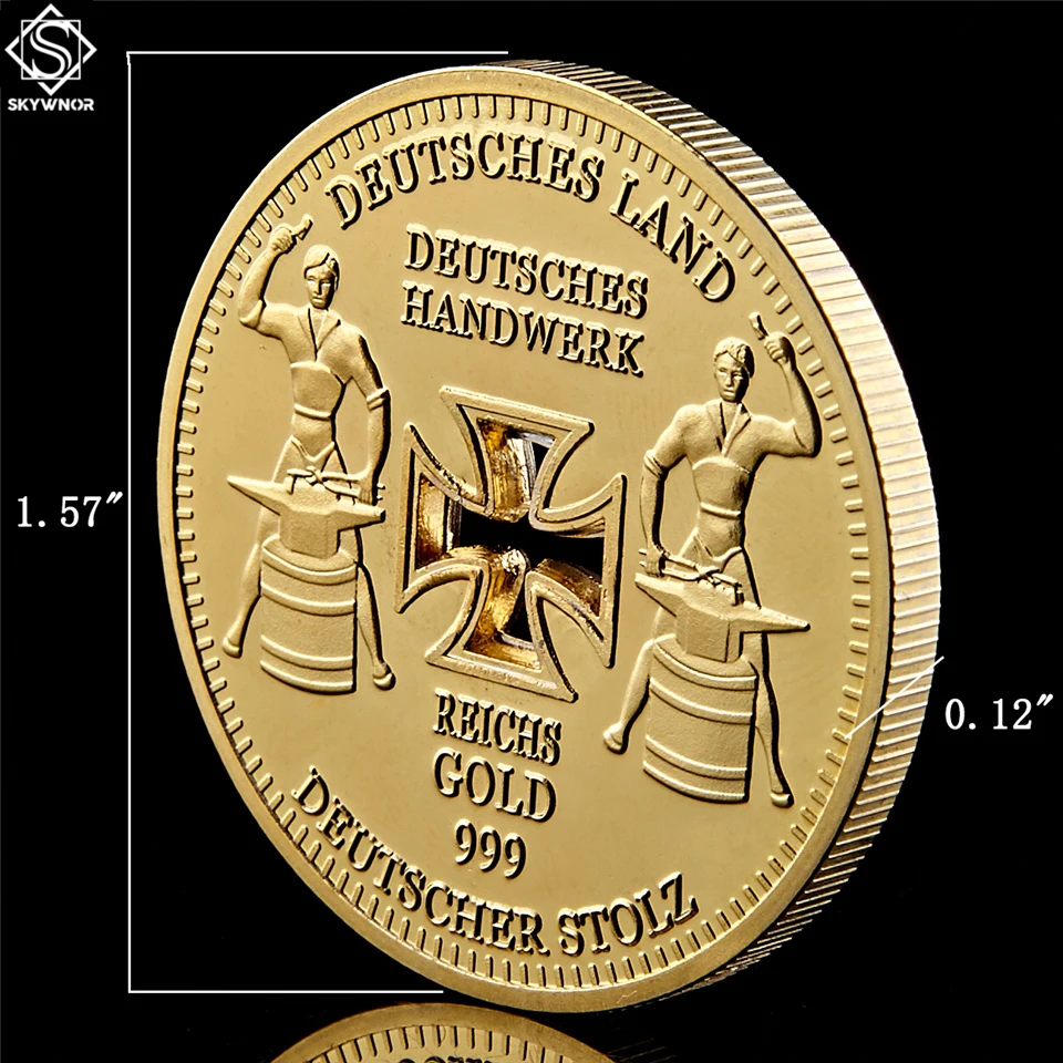 Euro Kuldmünt 1889 Deutsche Stolz Reichsbank Direktorium Suveniiride Mündi W/ Must Luksus Mündi Karp