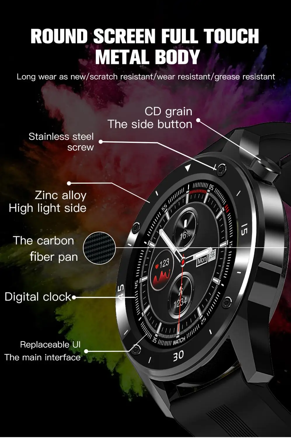 F22 Sport Smart Watch 1.54 Tolli Full Touch Screen Meeste Naine Smartwatch Südame Löögisagedus, vererõhk Fitness Tracker Watch VS L6 L8
