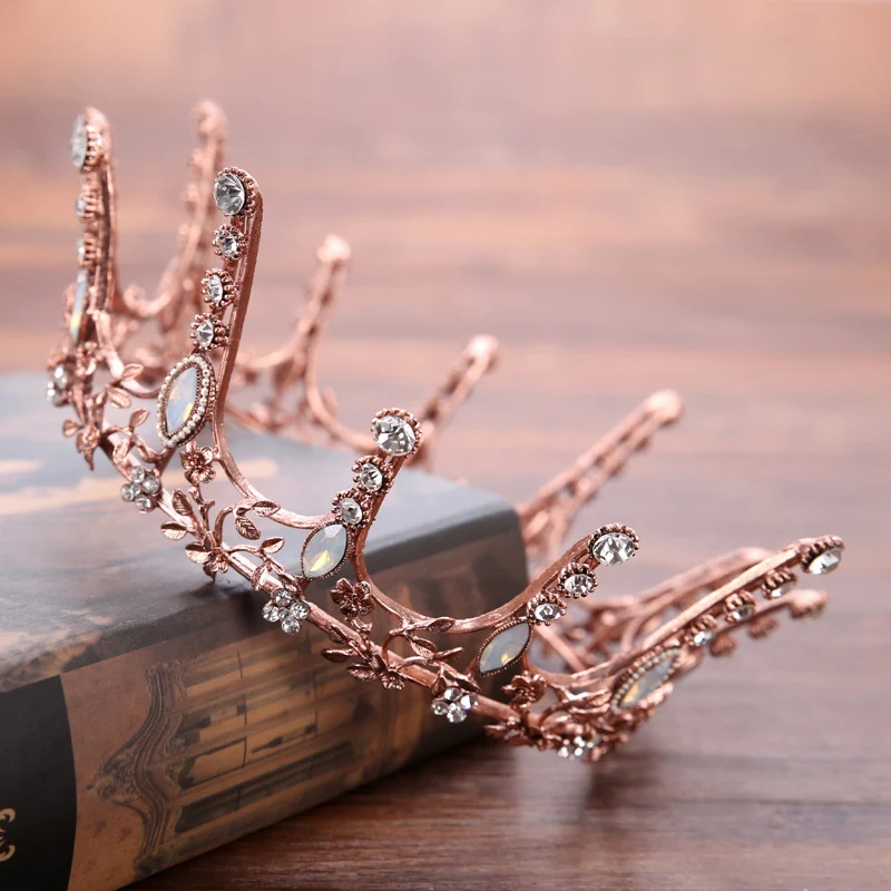 FORSEVEN Barokk Luxury Crystal Kroonid Pruudi Juuksed Ehted Ring Täis Tiaras de Noiva Pulmad Juuksed Tarvikud Teenetemärgi JL