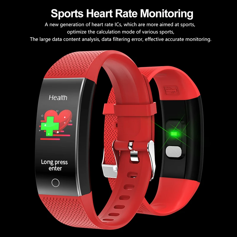 Fitness Käevõru Smart Bänd Anduri Testimine Temperatuur Sport Smart Watch Vererõhu Mõõtmine Pedometer Käepael