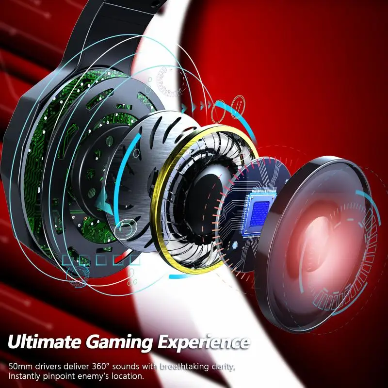 Gaming Headset Kõrvaklappide Juhtmega Mängija Kõrvaklappide stereoheliga Kõrvaklapid koos Mikrofoniga LED Light PS4 Uus Xbox Arvuti PC Gamer