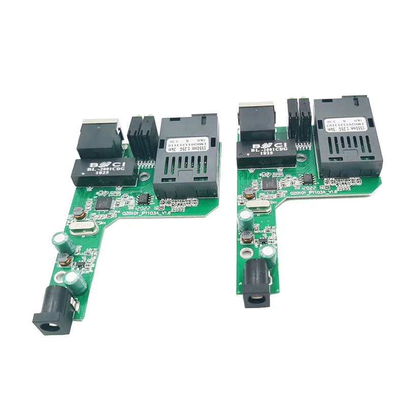 Gigabit Ethernet switch Optilise Kiu Media Converter Kiudaineid Saatja 1000M Täis PCBA Kiudained moodul