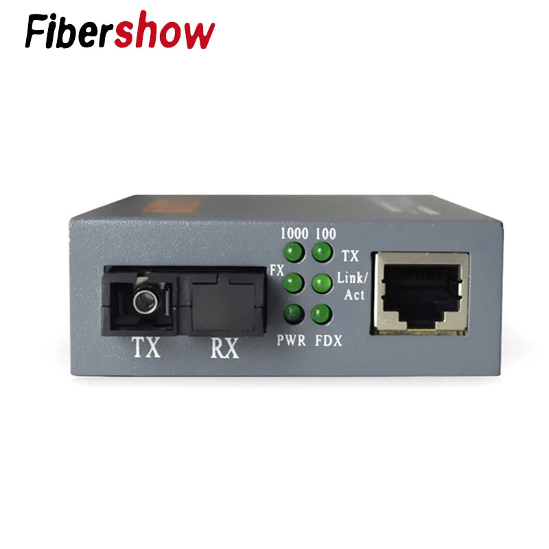 Gigabit Fiber Optiline Media Converter HTB-GS-03 1000Mbps Ühe Fiber KS Port Väline Toide