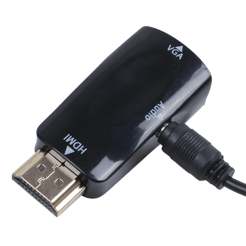 HDMI-VGA Konverter kullatud koos pistik 3.5 mm o kaabel ARVUTI, Sülearvuti, DVD -, Lauaarvuti -, TV-box-või muu HDMI sisend devi