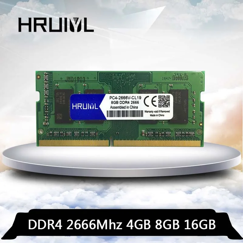 HRUIYL ddr 4 4GB 8GB 16GB ram 2666 2666V 2666mhz Sülearvuti mälu ddr4 PC4-2666 4G 8G 16G sülearvuti memoria sodimm RAM