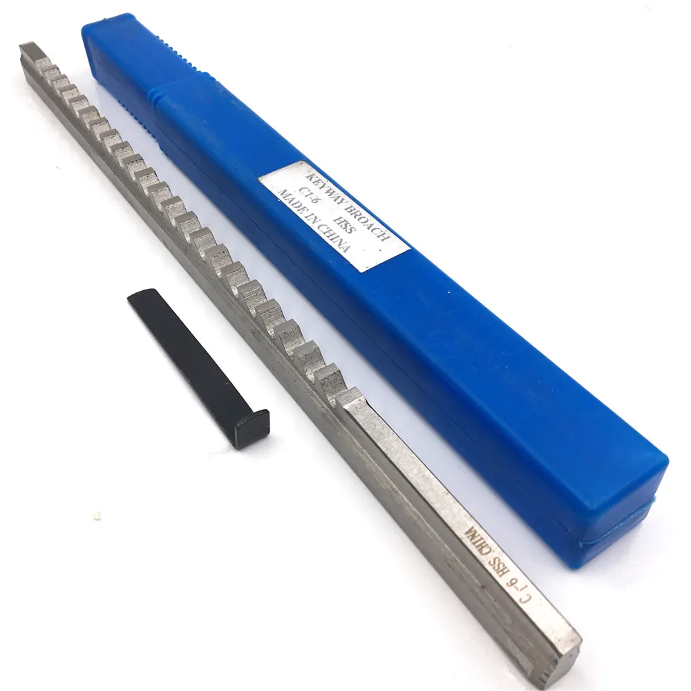 HSS 6mm C1-Push-Tüüpi Keyway kammlõikur võimaldab saada siledaid Meetriline Suurus HSS Keyway + Kompensatsiooniseadmetes lõikeriistaks CNC Ruuteri Metallitöö