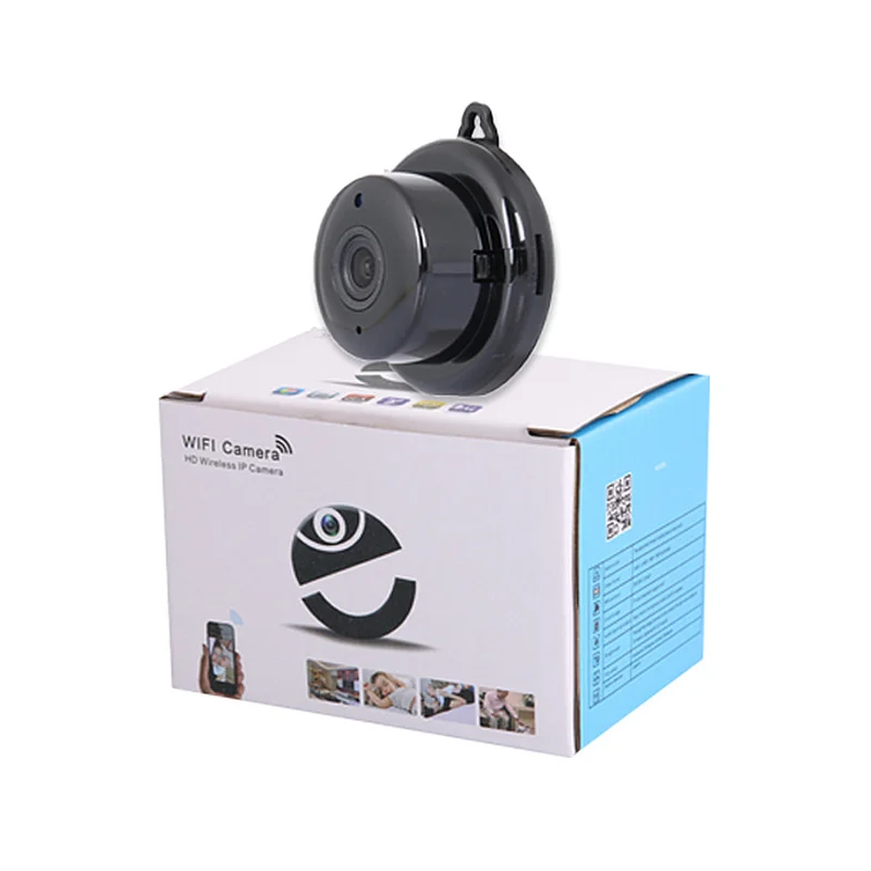 Home Security V380 2.1 mm Objektiivi 720P Wireless Mini WIFI Öise Nägemise Smart IP-Kaamera Auto Monitor Beebi Jälgimiseks Järelevalve 2019