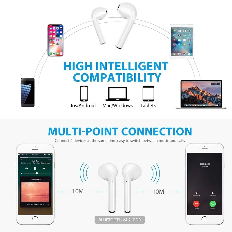 I7s TWS Juhtmeta Bluetooth-Kõrvaklapp jaoks Huawei Honor 9 Lite 8 7 7A 7X 7C 7S 6 10 6 6A 6C Pro 5C 5A 5X 4C Earbud Laadimise Kasti