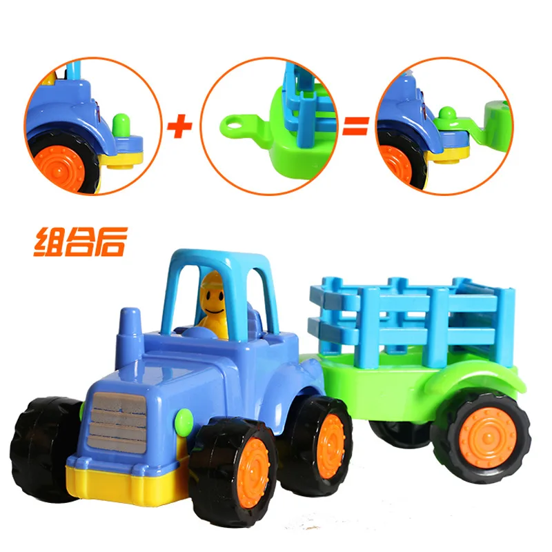 Inerts auto, suur cartoon inseneri auto mänguasi, mini Q auto mudel mänguasja komplekt, laste mänguasi kingitus