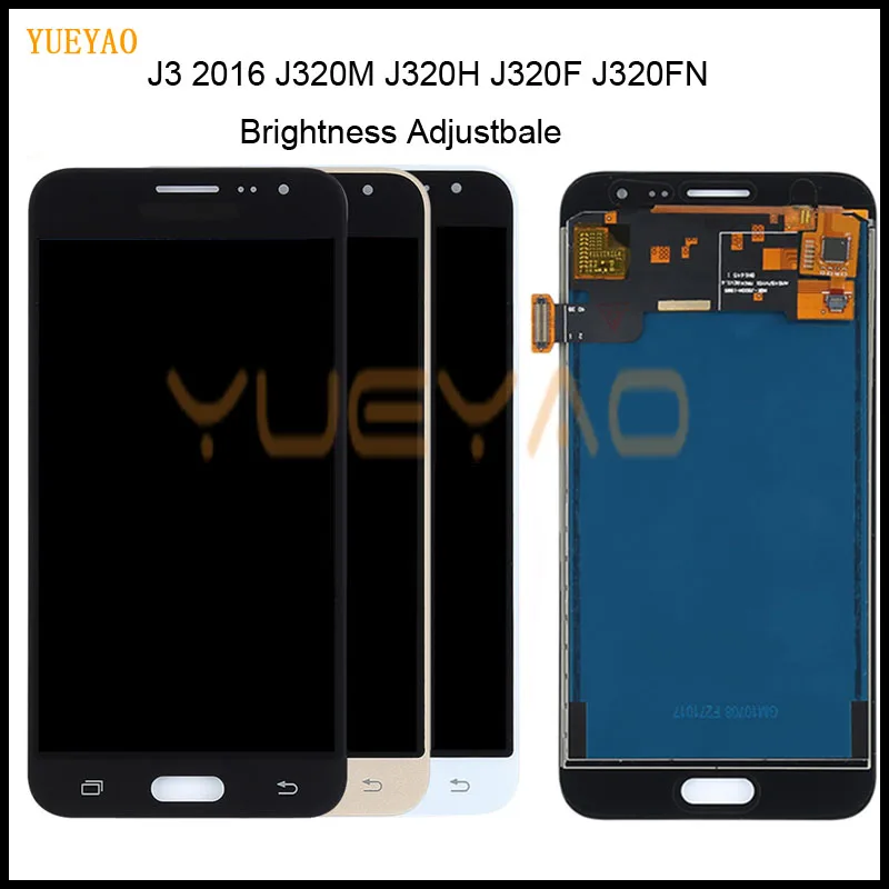 J320 seadistamine Samsung Galaxy J3 2016 Ekraan J320 J320F J320M J320Y LCD Puutetundlik Digitizer Ekraan Assamblee Osad