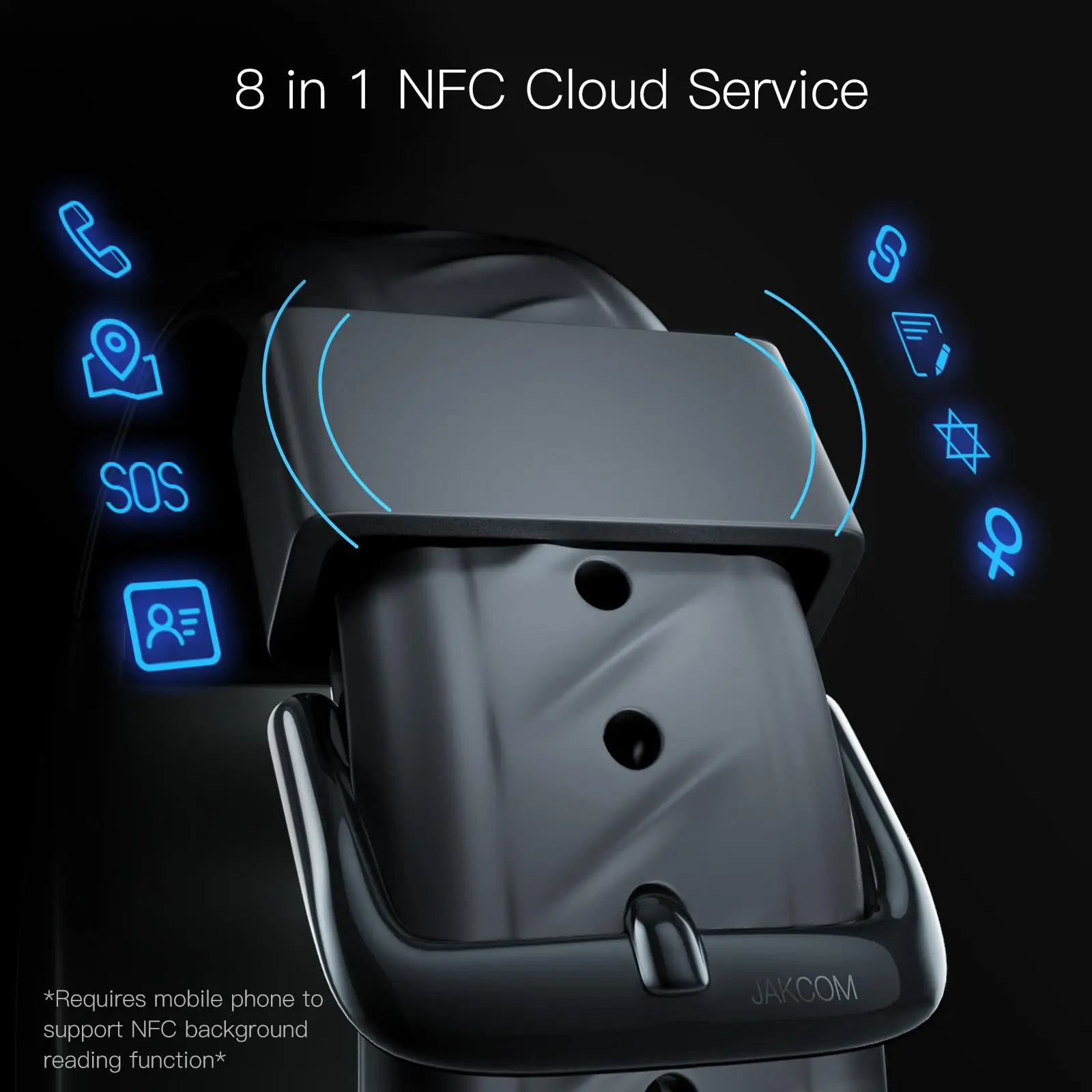 Jakcom B6 Smart Vaadata koos Bluetooth Earhpone Südame Löögisageduse Monitorid mi band 4 rihma fitness tracker Kõrvaklapid Sport Watch