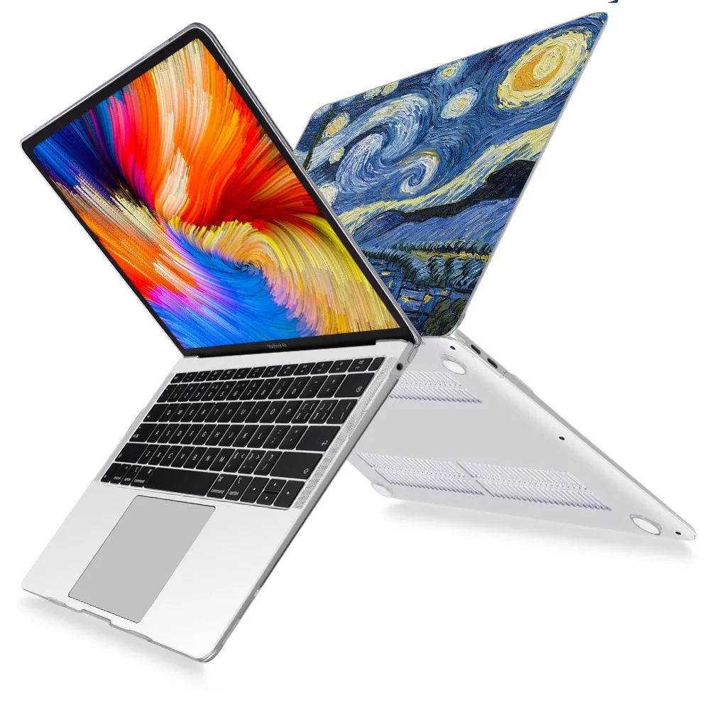 Juhul MacBook Air 13 11 12 Retina 13.3 Uus Pro 15.4 16 tolline Kate Van Gogh Starry Night Art Muster shell XC0576