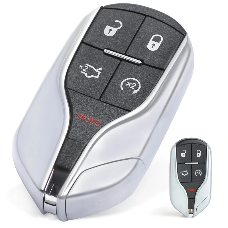 KEYECU jaoks Chrysler 300, eest Dodge Challenger Laadija Dart Durangos Ümberehitatud 4+1 5 Button Remote Key Shell Juhul Fob