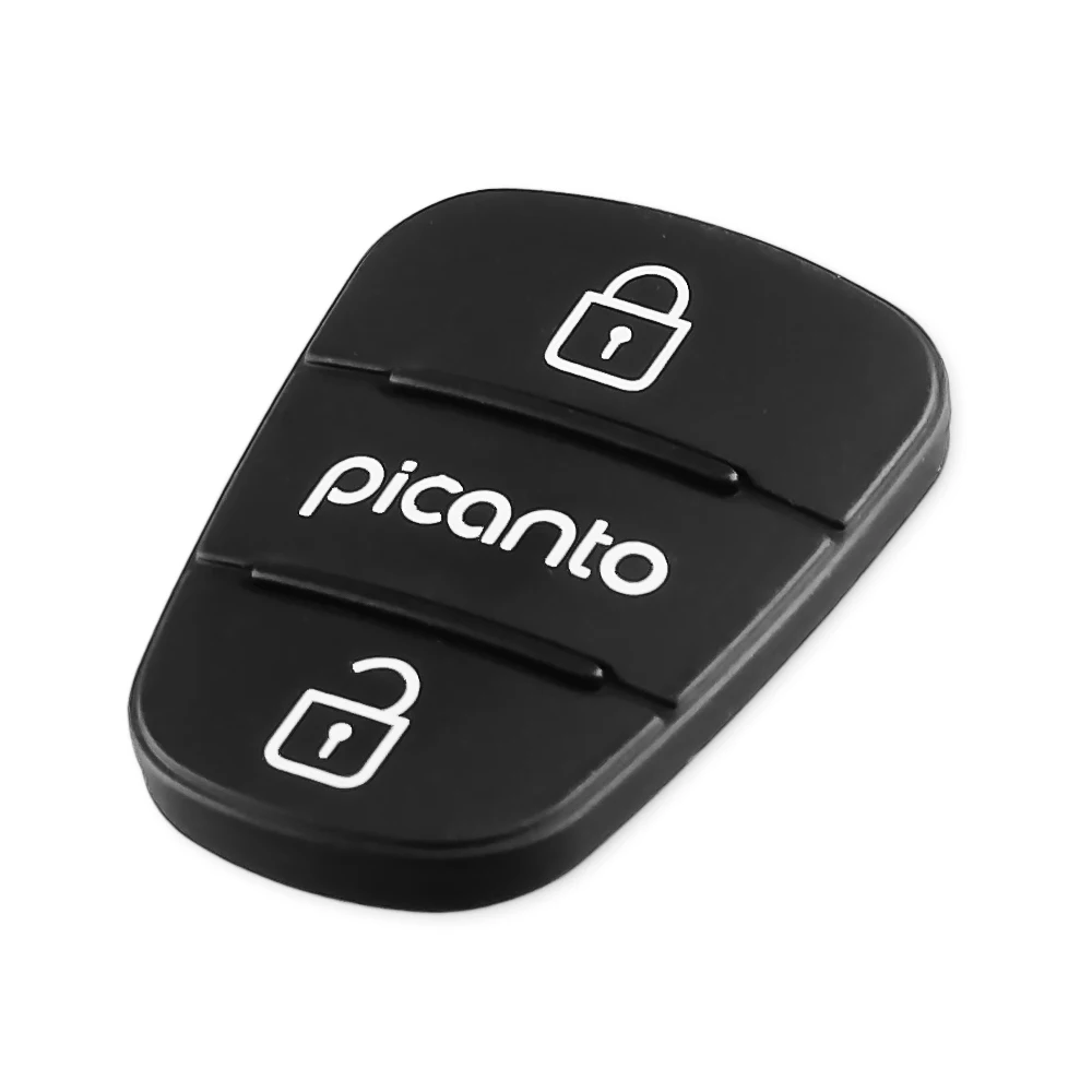 KEYYOU 50x Kummist Nupp Pad Hyundai l10 l20 l30 Picanto Solaris RIO Sportage Elantra Kia Verna Picanto 2 pr Flip Remote Key
