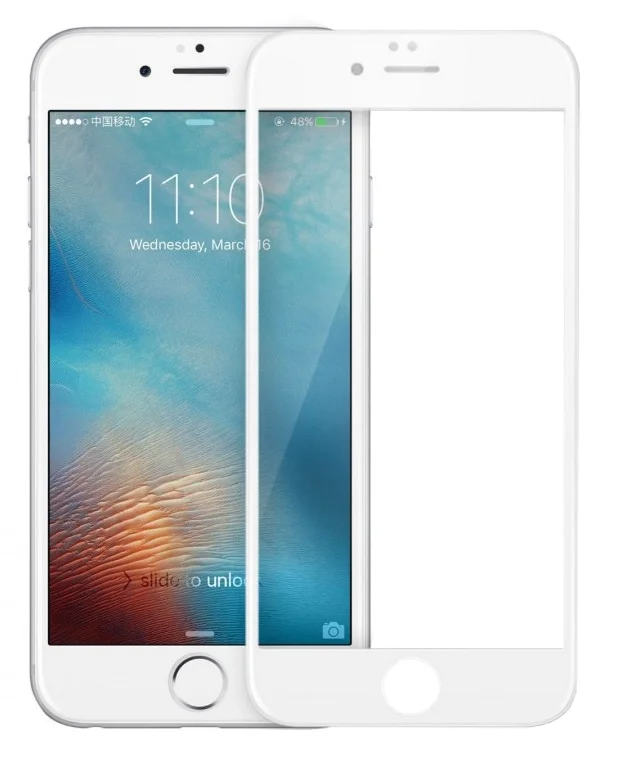 Kaitseklaas iPhone 6 Pluss 10D Valge techpak