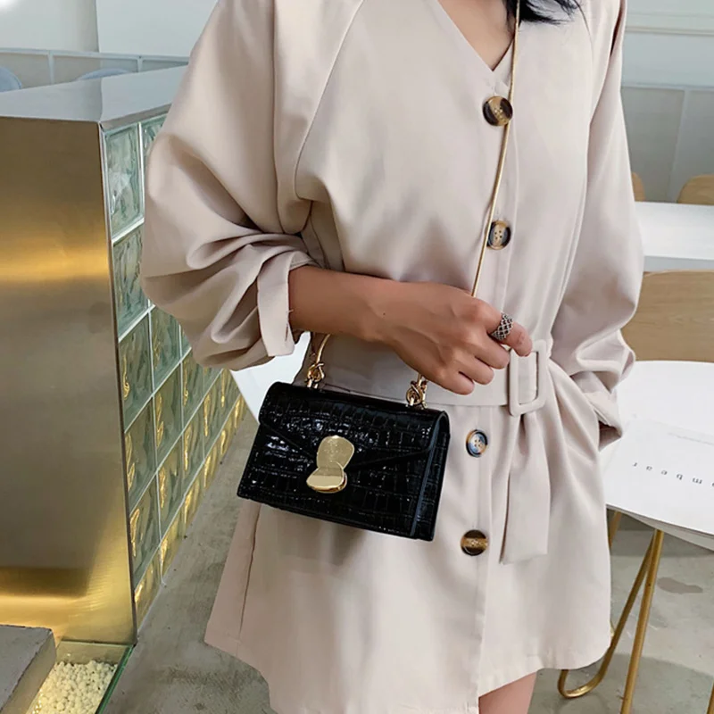 Kivi muster PU Nahast Crossbody Kotid Naistele 2020 Mini Õla Messenger Kott Koos Metallist Käepide Lady Reisi Totes Käekott