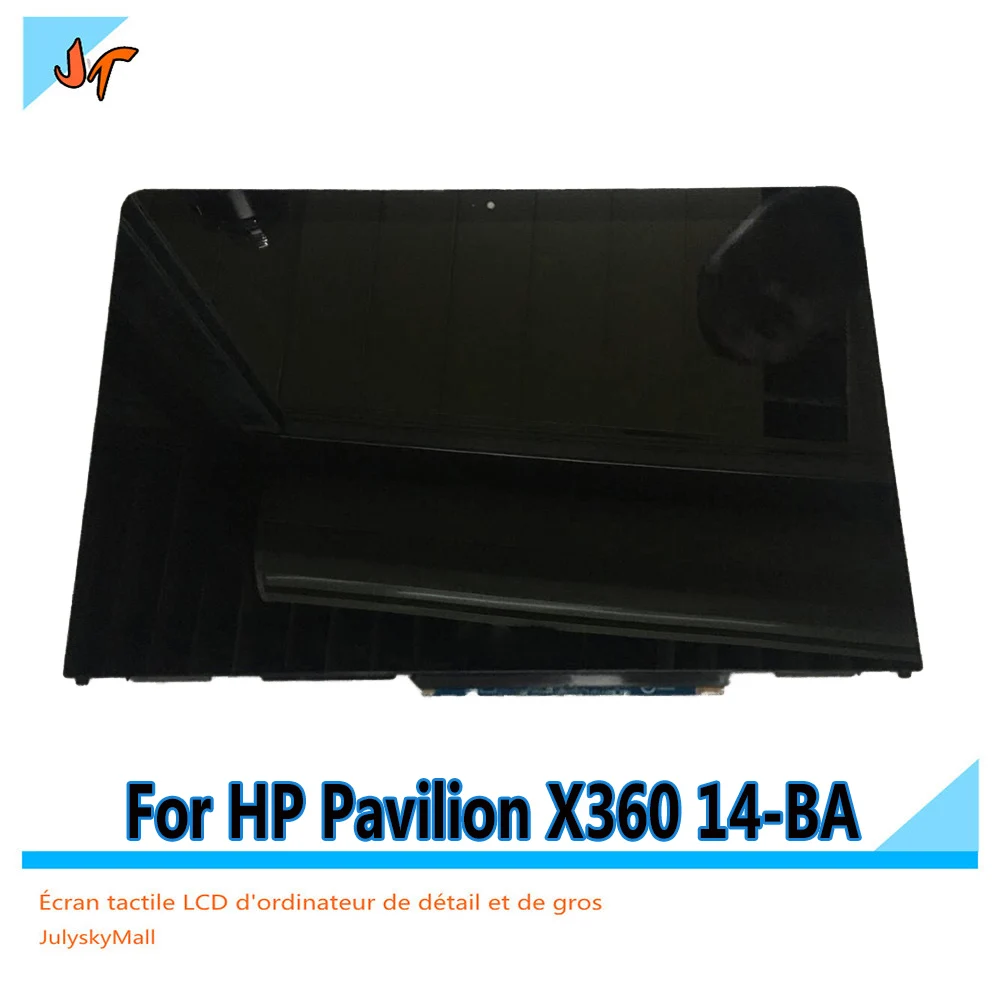 LCD puutetundlik ekraan digitizer assamblee + raam B140XTN02. E N140HCE-EBA LP140WF6 SP C2 hp Pavilion X360 14-ba-seeria replacemen