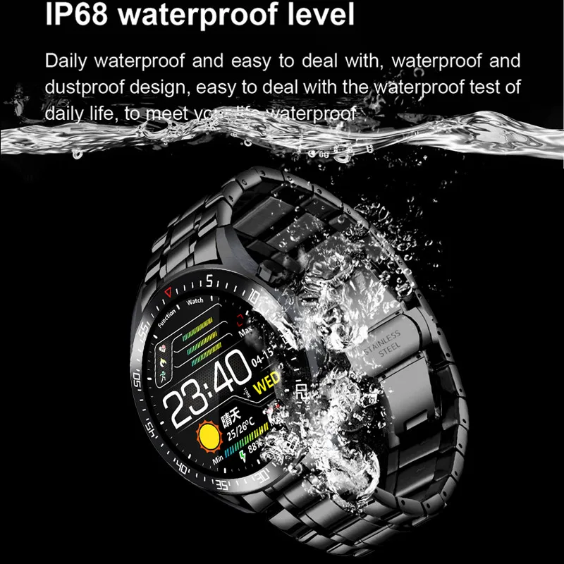 LIGE Luksus Sport Smart Watch Meeste IP68 Veekindel Fitness Vaata Sobib Android, ios Telefoni Uus Terasest Bänd Mehi Vaadata Smart