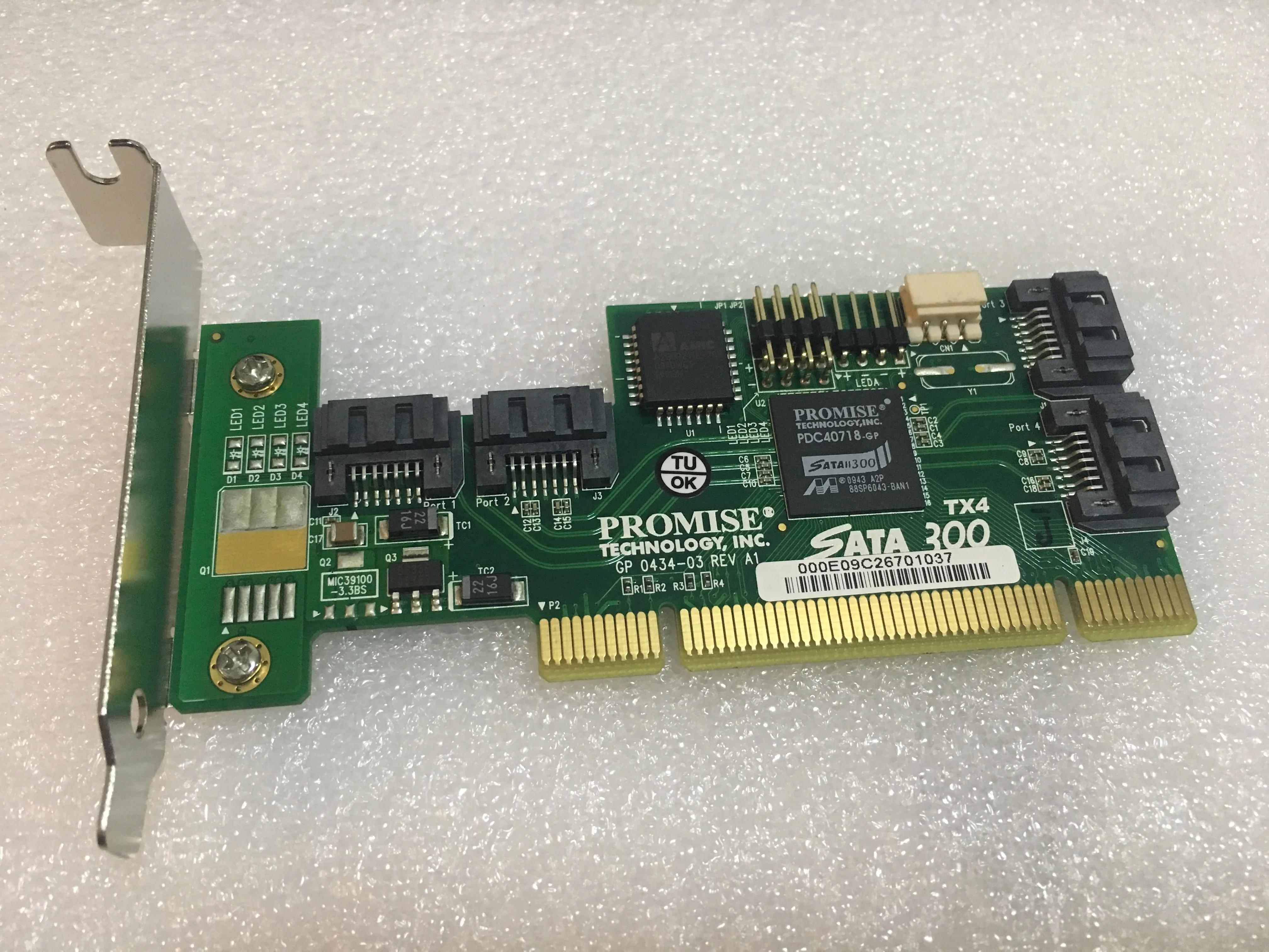 LUBAN, SATA 300TX4 PCI SATA II (3.0 Gb/s) 4-Port-Adapter kontroller kaart