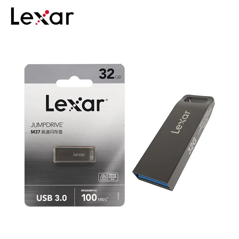 Lexar JumpDrive M37 Metallist USB 3.0 Pendrive 128GB 32GB 64GB Flash Drive kiire Ülekanne Memory Stick U Disk