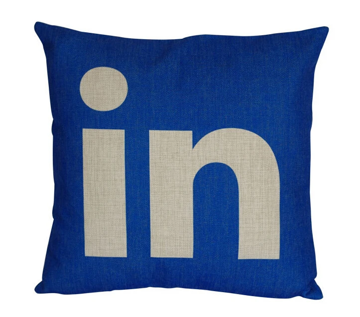 Linkedin padja kate, Loominguline sotsiaalse meedia logo Linkedin visata padjapüür padjapüür hulgimüük