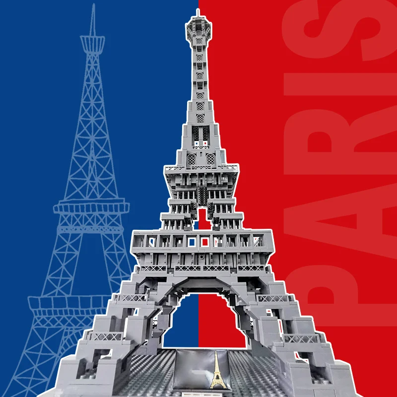 Linn Kuulus Arhitektuur Eiffeli Torn Tellised Arhitektuur Skyline Kollektsiooni Pariisi Looja Mudel Ehitusplokid Mänguasjad Lastele