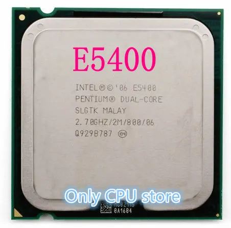 Lntel E5400 Lauaarvuti protsessor, mida kasutatakse protsessor dual core 2 Duo Cpu 2.7 GHz 2MB/800MHz LGA 775 (töötab Tasuta Shipping)