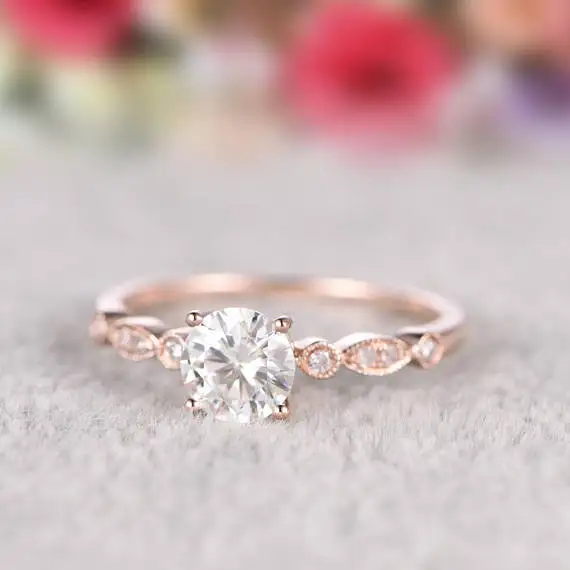 Looduslik Teemant, 18K Rose Gold Sõrmused Naiste Pulm Ansamblid Luksus Fine Ehted Paar Pulm Joyeria Fina Rõngad