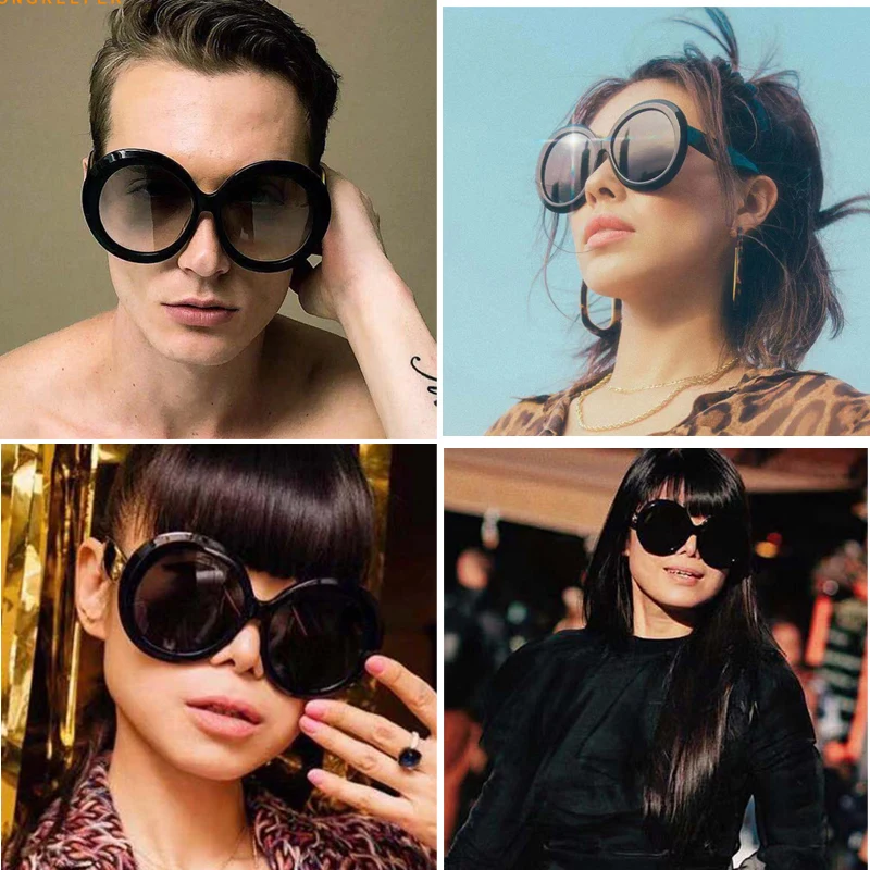 Luksus Brändi Liiga Sunglases Naiste Ring Ringi Mustade päikeseprillide läätsesid Tooni naiste 2019 gafas de sol feminino masculino