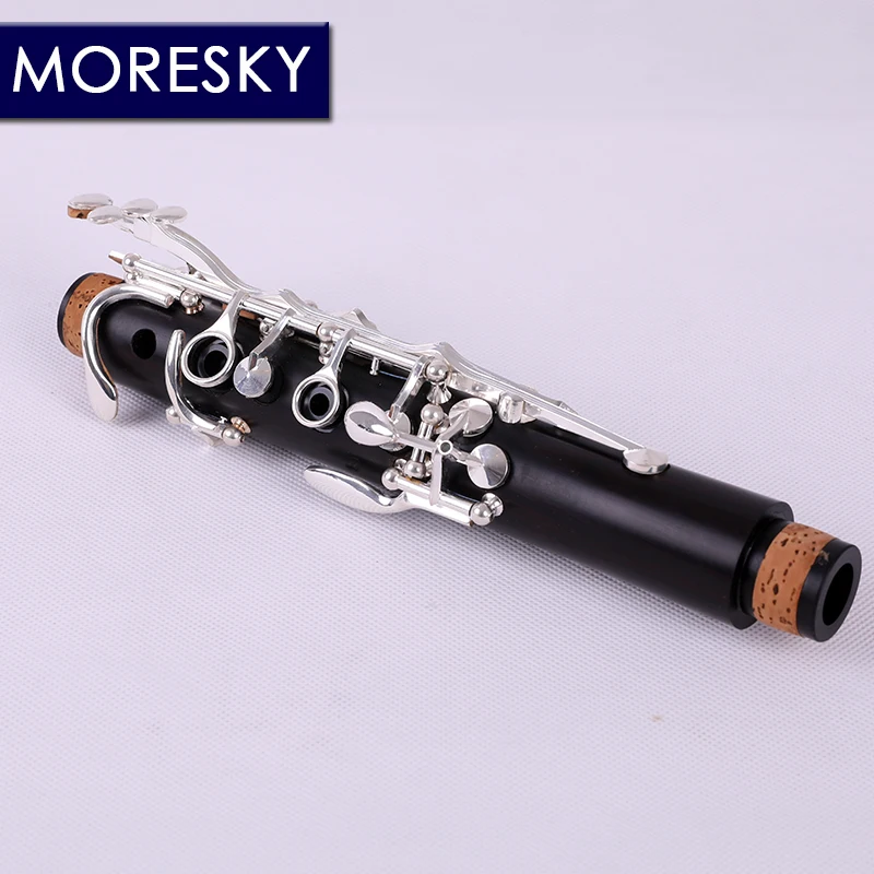 MORESKY Professionaalne Ebony Klarnet Alla Tune B 17 Võti hõbetatud vask täispuidust klarnet M1