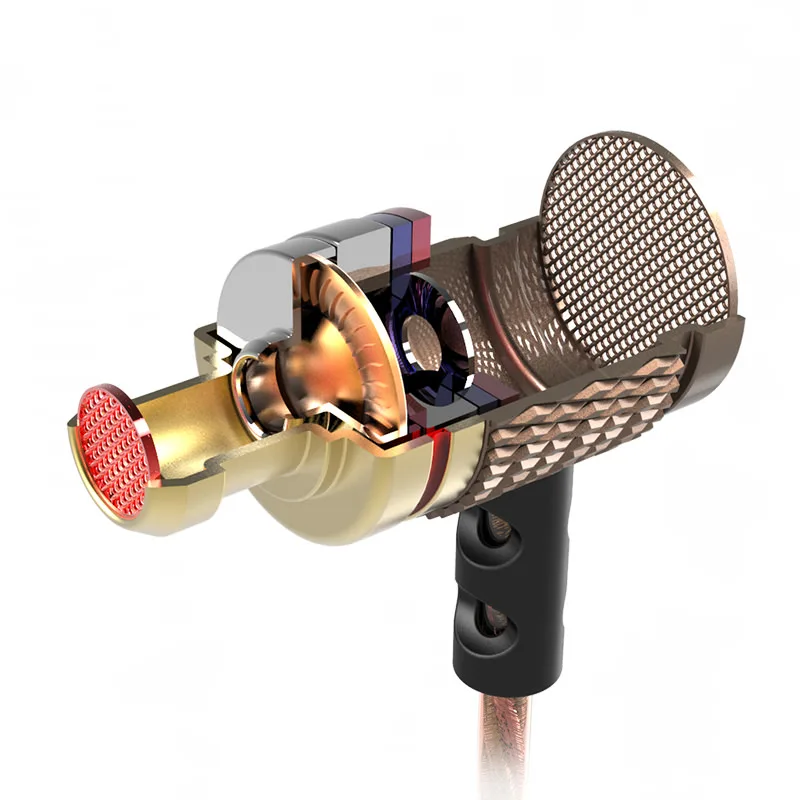 MS ED Eriväljaanne kullatud Korpus Kõrvaklapid koos Mikrofoni 3,5 mm HD HiFi Kõrva Jälgida Bass Stereo Earbuds Telefoni