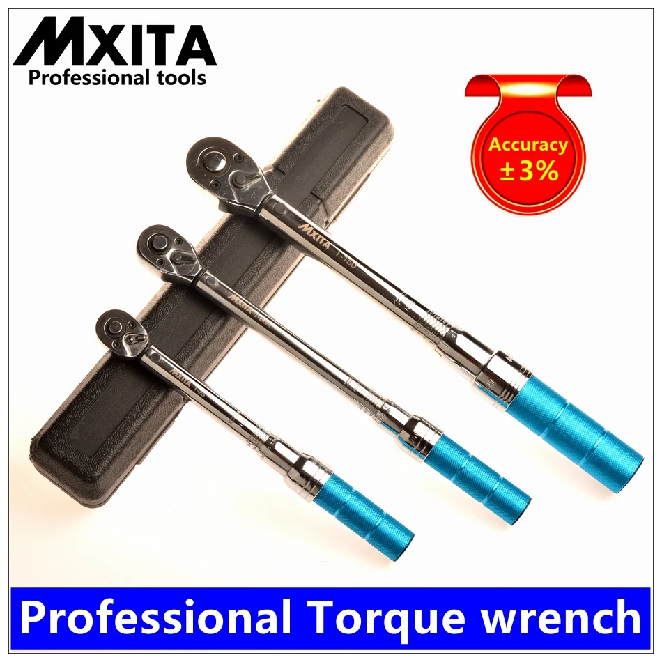 MXITA 1-400NM 3% täpsusega professionaalne Torque Wrench Tööriistad, Klõpsake nuppu Käsitsi Reguleeritav Mutrivõti Ratchet Mutrivõti Tööriist