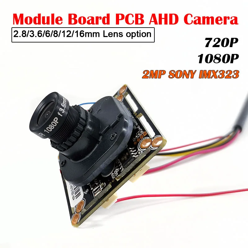 Madal valgustus AHD Kaamera Moodul Pardal PCB SONY IMX323 2000TVL AHD HD 5MP 1080P IRCut Öise Nägemise M12 Objektiivi CCTV Turvalisus Tuli