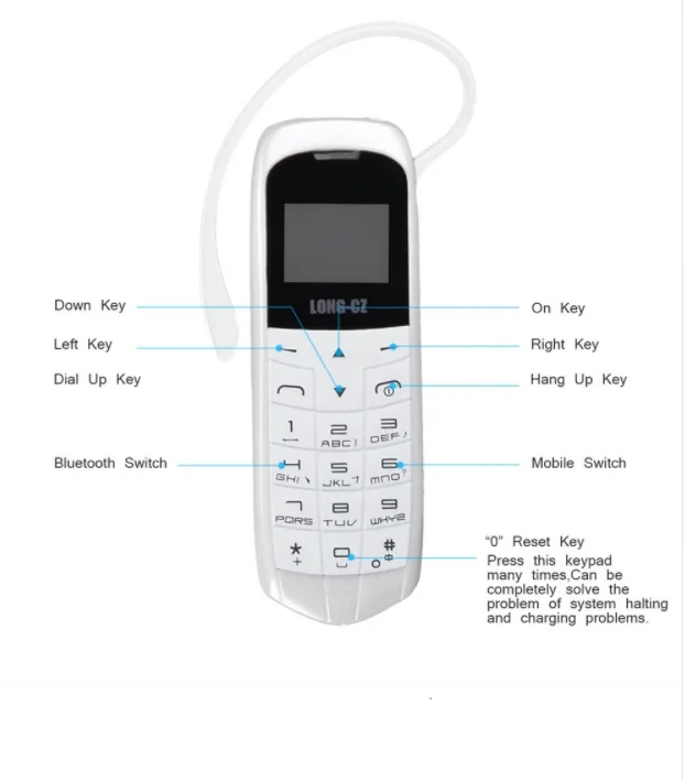 Magic Hääl Originaal Kaua-cz J8 Smart Bluetooth-Peakomplekti Mini Telefoni Bluetooth Numbrivalitsa Fm-Raadio Mini Bluetooth 3.0 Kõrvaklapid