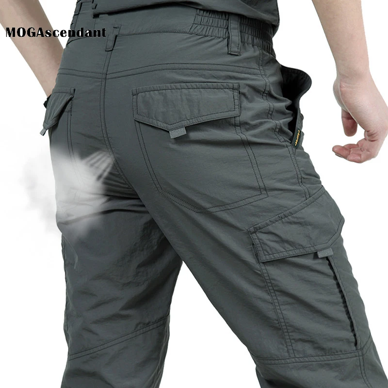 Meeste Kerge Cargo Püksid Hingav Veekindel Kiire Kuiv Vabaaja Püksid, Suvised Pikad Püksid sõjaväelist Tactical Püksid