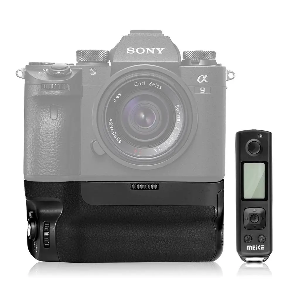 Meike MK-A9 PRO Vertikaalne shooting Aku Grip Sony A9 A7R III A7 III A7M3 Kaamera w/ 2.4 GHz, pult