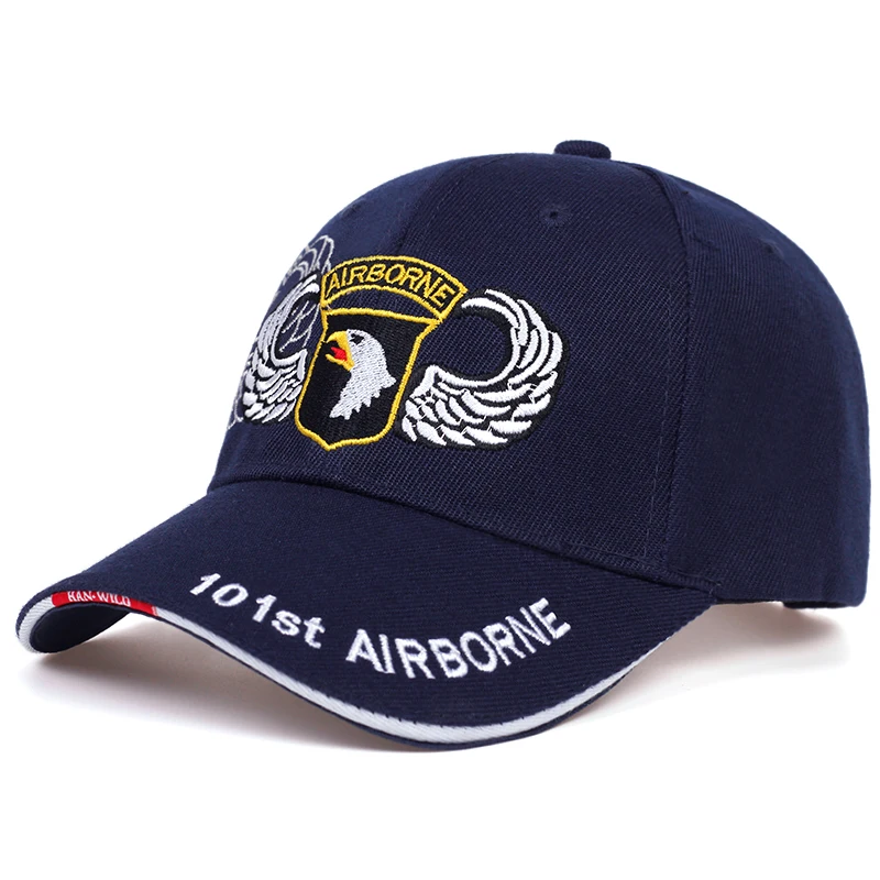 Mood 101st Airborne Division Mens Baseball Caps USA Armee ühise Põllumajanduspoliitika puuvill Snapback Mütsid ÕHU FOREC Sport Taktikaline ühise Põllumajanduspoliitika Isa Müts gorras