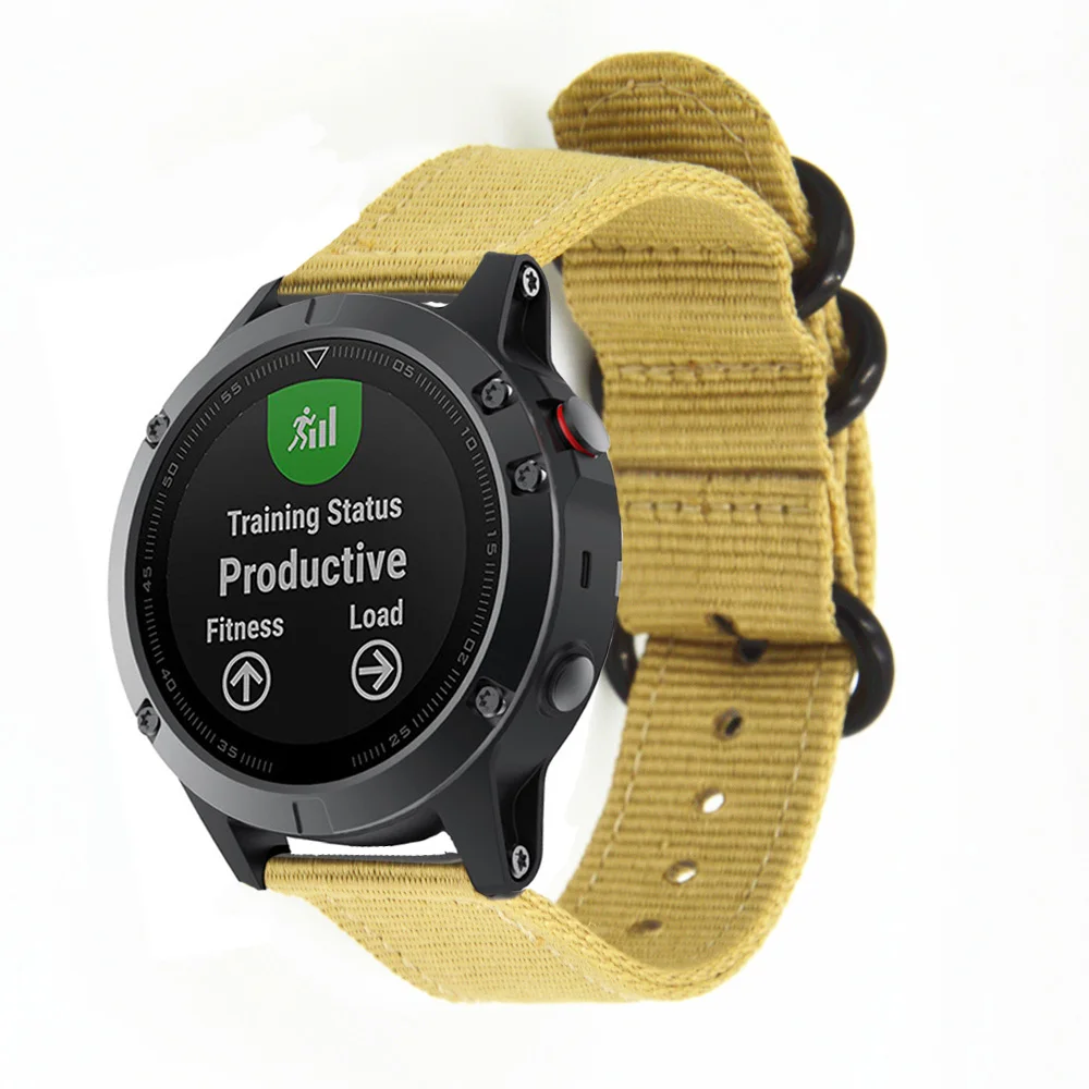 Mood Värvikas Kootud Nailon Release käepaela eest Garmin Fenix 5 5S Watch Band rihm fitness käevõru Watchband koos Tööriist