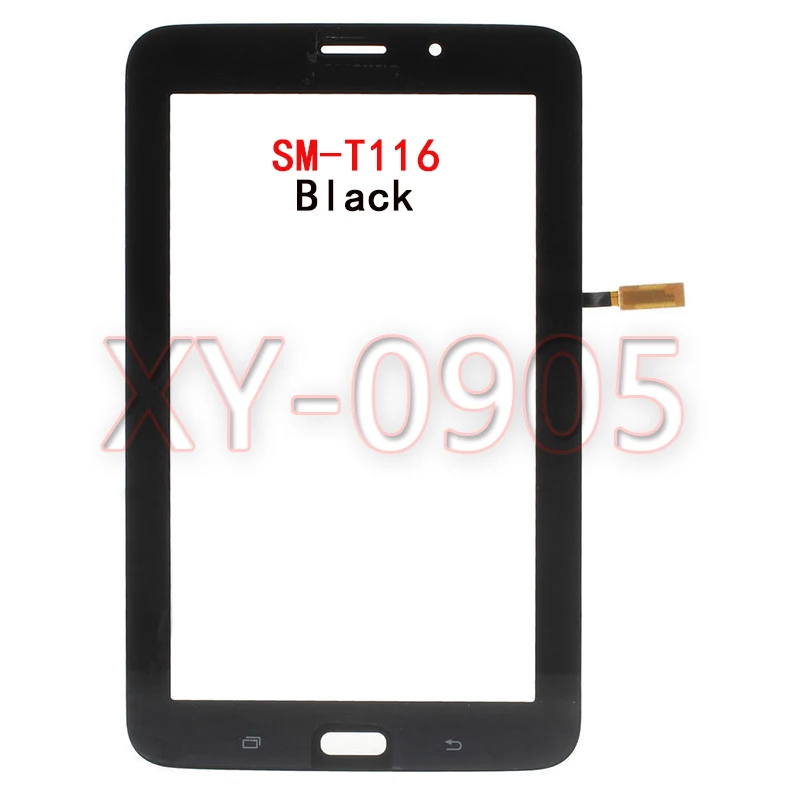 Must/valge Samsung Galaxy Tab3 SM-T110 SM-T111 SM-T113 SM-T116 LCD Ekraan Puutetundlik T110 T111 T113 T116 Digitizer Osad