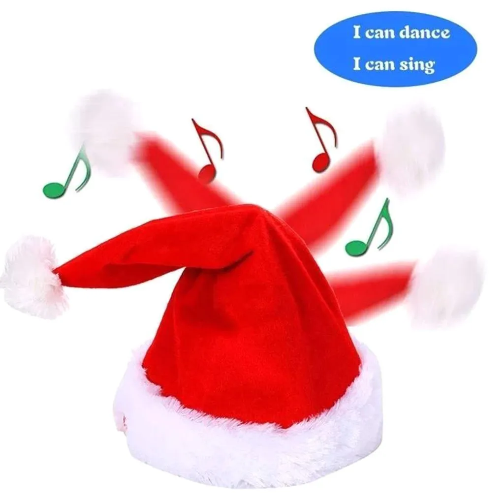 Muusika Jõulud Müts Laulu-Täiskasvanud ja Lapsed, Jõulud Mütsid Paks Ultra Pehme Palus Jõuluvana Pühad Fancy Dress, Mütsid
