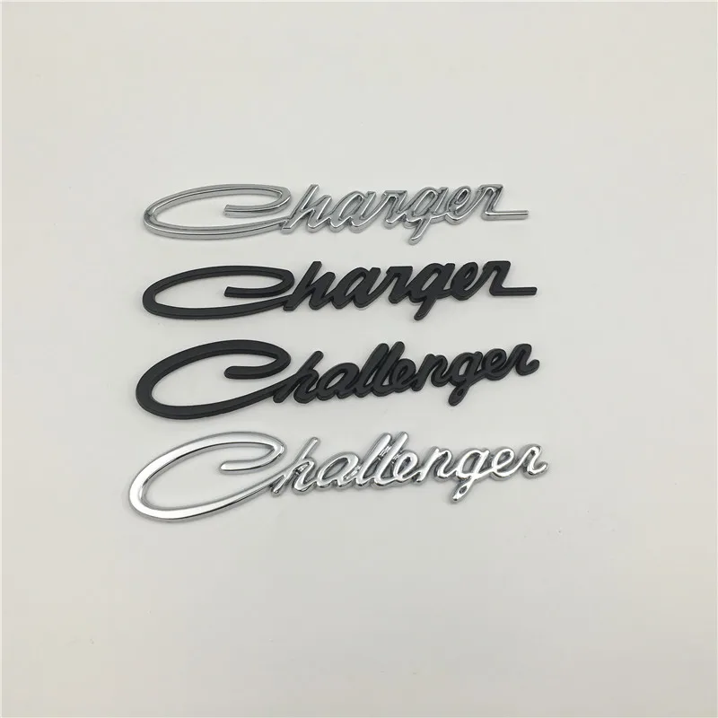 Mõeldud Dodge Challenger Laadija Taga Pagasiruumi Kaas Metallist Embleem Külje uks, poritiib Logo Embleem Kleebised